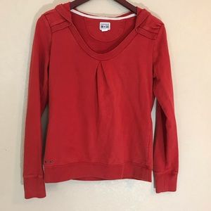 Converse one star med red hoody popover sweatshirt